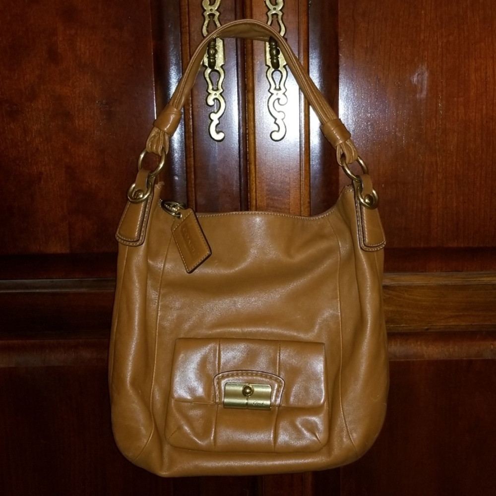 Brown Coach Kristin Hobo